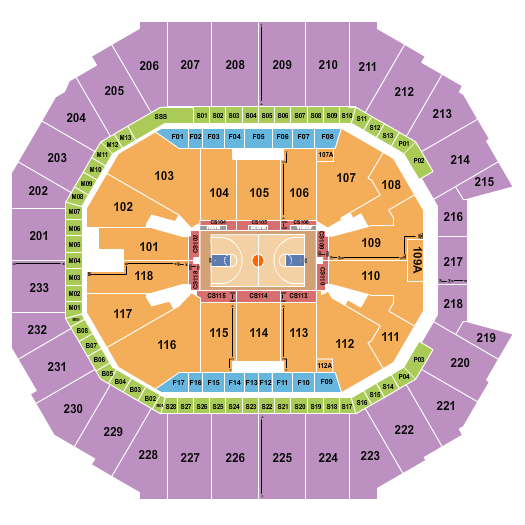 Spectrum Center NCAA Seating Chart